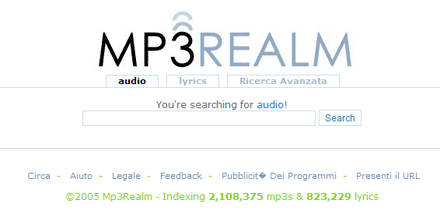 screensht mp3realm