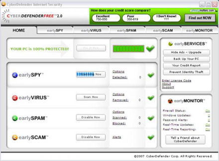 CyberDefender Free antivirus