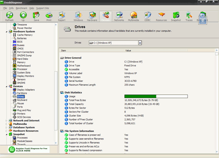 freeshdiagnose free diagnostic & benchmark