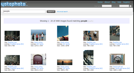 yotophoto image search engine
