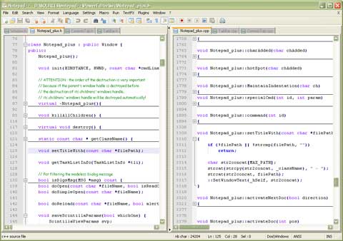 notepad++ screenshot