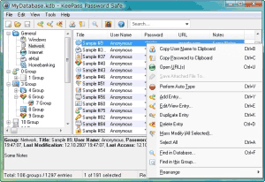 keepass screenshot